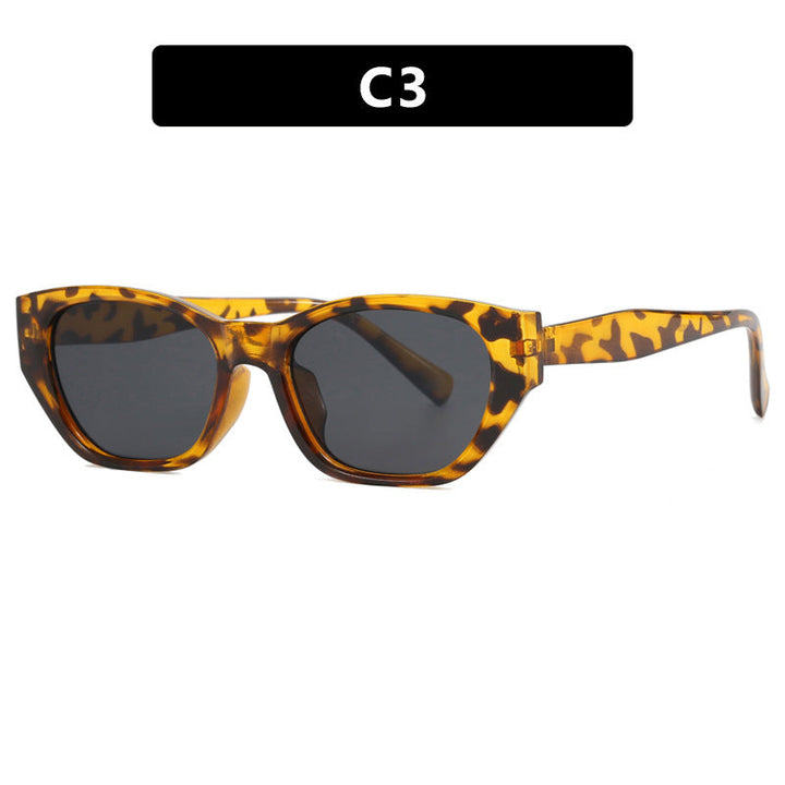 Ladies Cat-Eye Sunglasses with transparent, geometric frame Kalsten