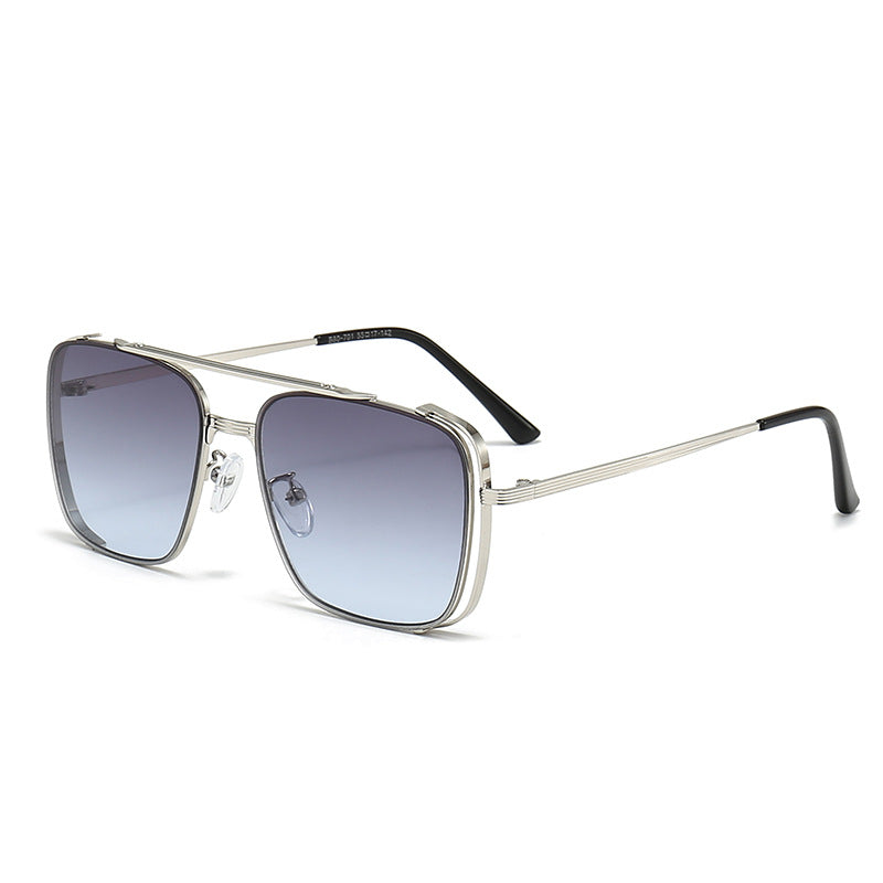 Women's fashionable square sunglasses with elegant metal frame Kalsten