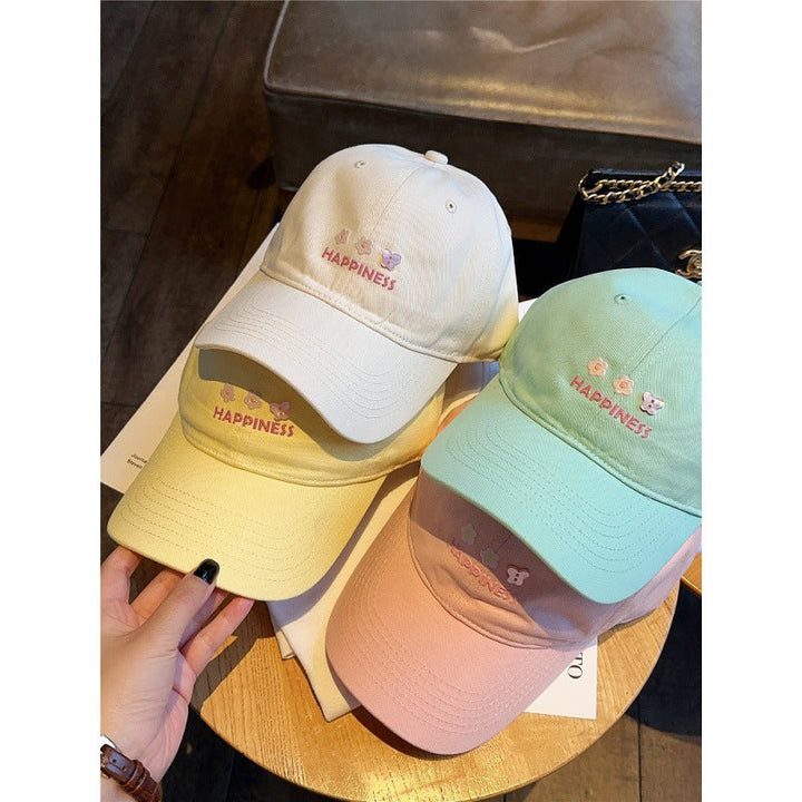 Women's Embroidered Happiness Baseball Cap Kalsten