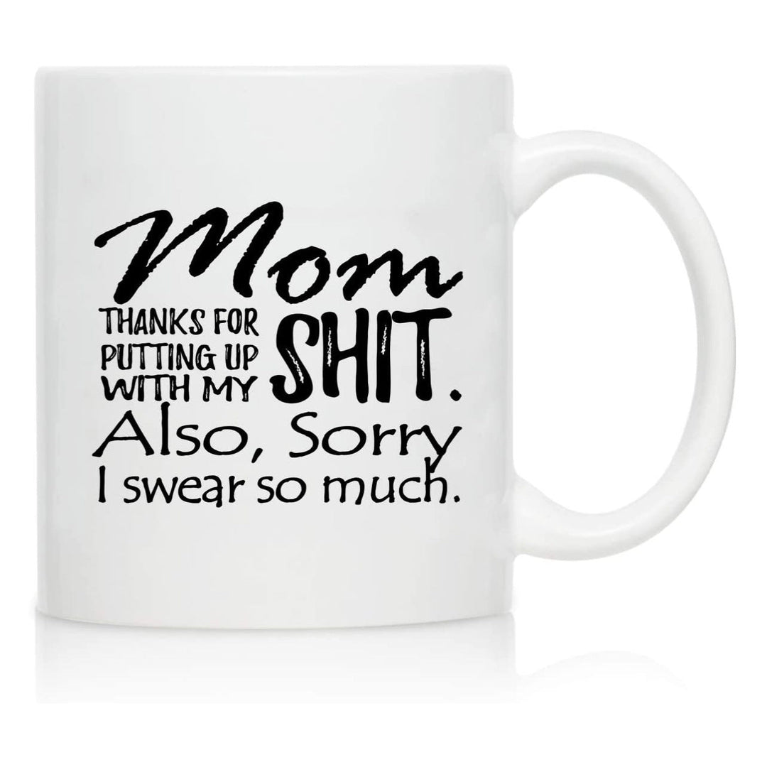 Ceramic Novelty Mother'S Day Coffee Mug With Tall Straight Walls Large C-Handle Sublimation Print