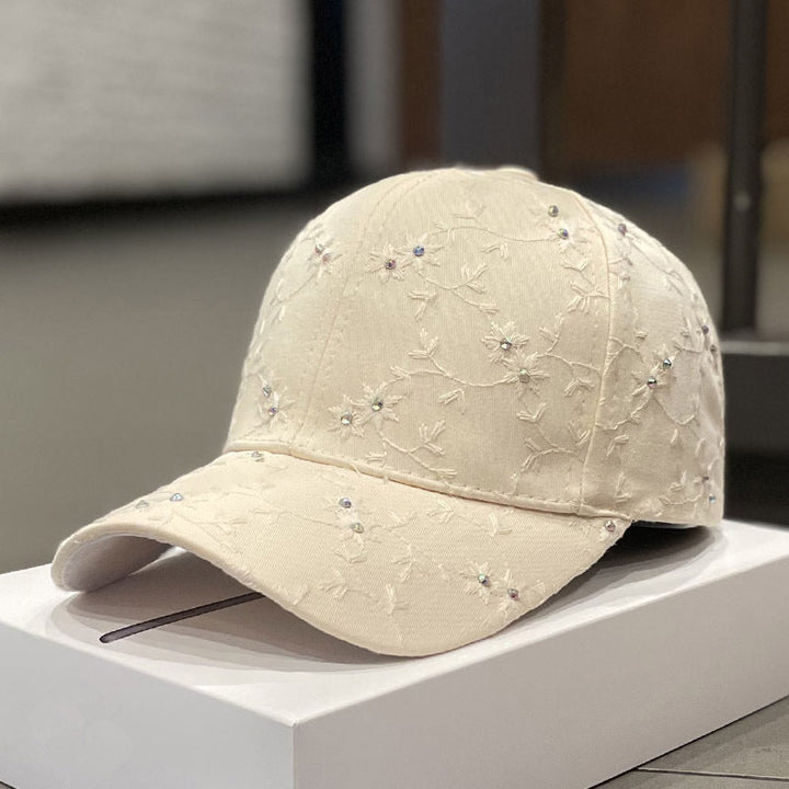Women's Embroidered Rhinestone-Detail Baseball Cap Kalsten
