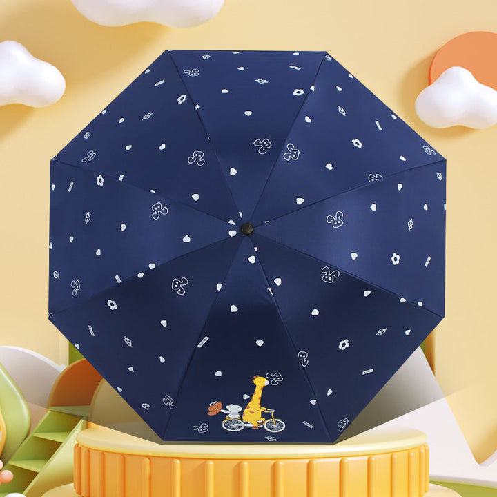 Women’s Folding Umbrella with Playful Animal Design Kalsten