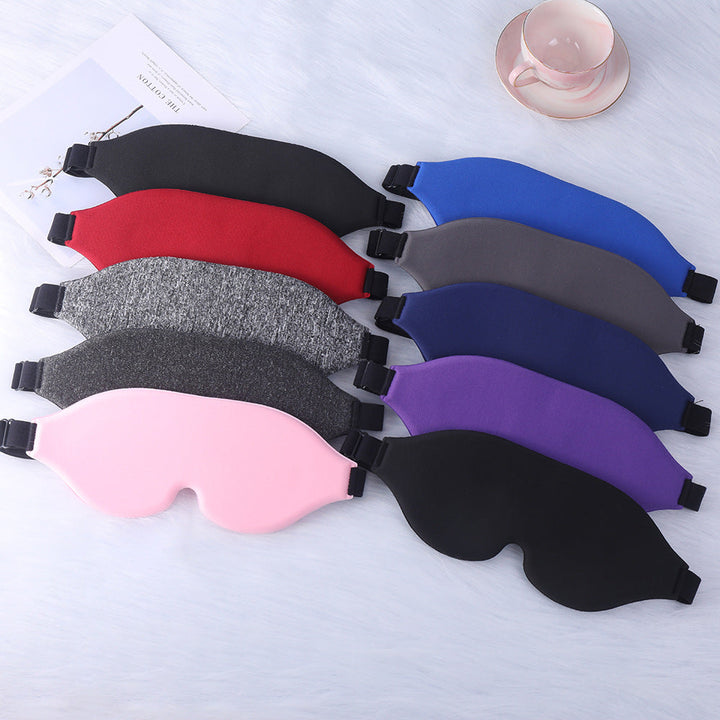 Unisex nan ergonomic 3D sleep mask with contoured eye cavities and adjustable comfort band Kalsten