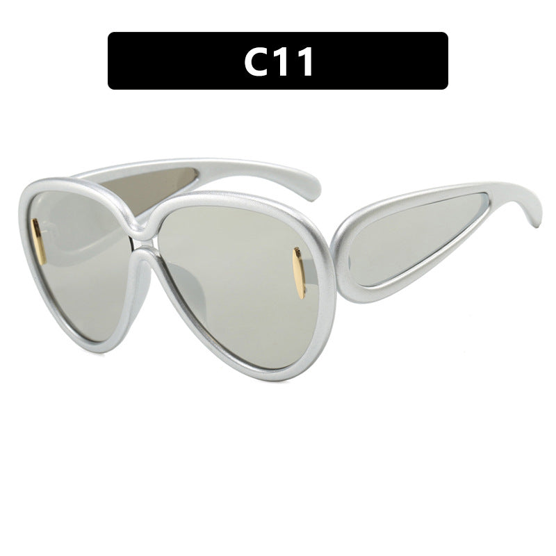 Women extravagant sunglasses in creative design Kalsten