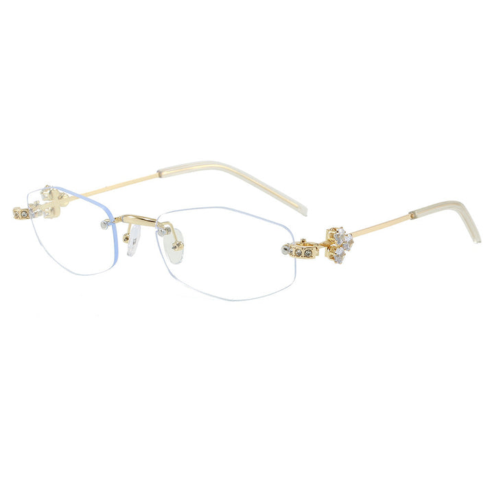 Fashionable Sunglasses in Elegant Rectangular Design with Floral Details Kalsten