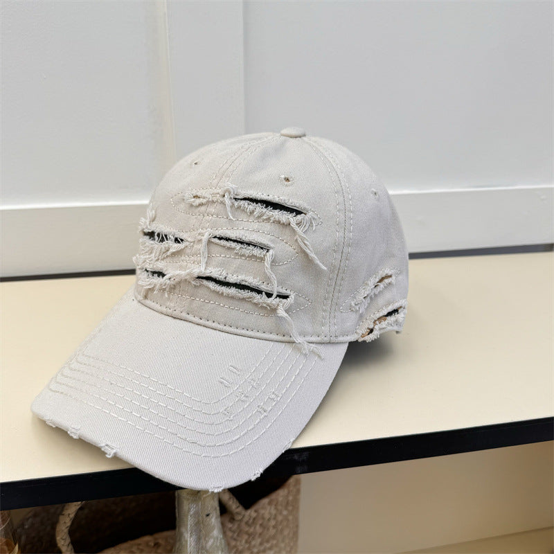 Men's Distressed Denim Baseball Cap Kalsten
