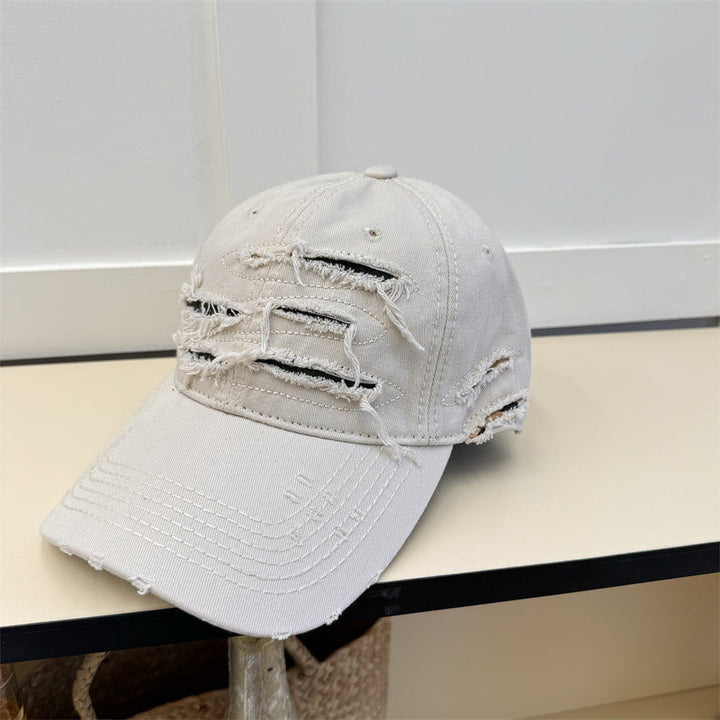 Men's Distressed Denim Baseball Cap Kalsten