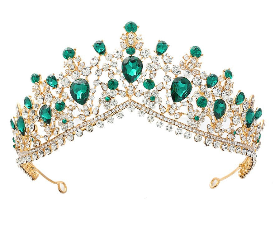 Women's Glamorous Tiara with Rhinestone and Crystal Embellishments Kalsten