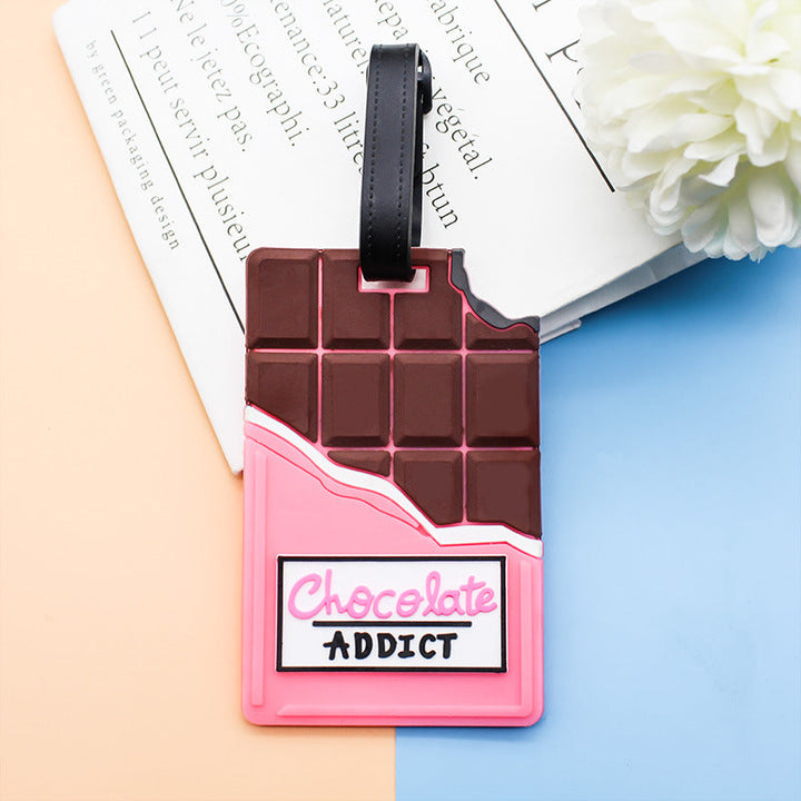 Unisex Luggage Tag in Chocolate Design Kalsten