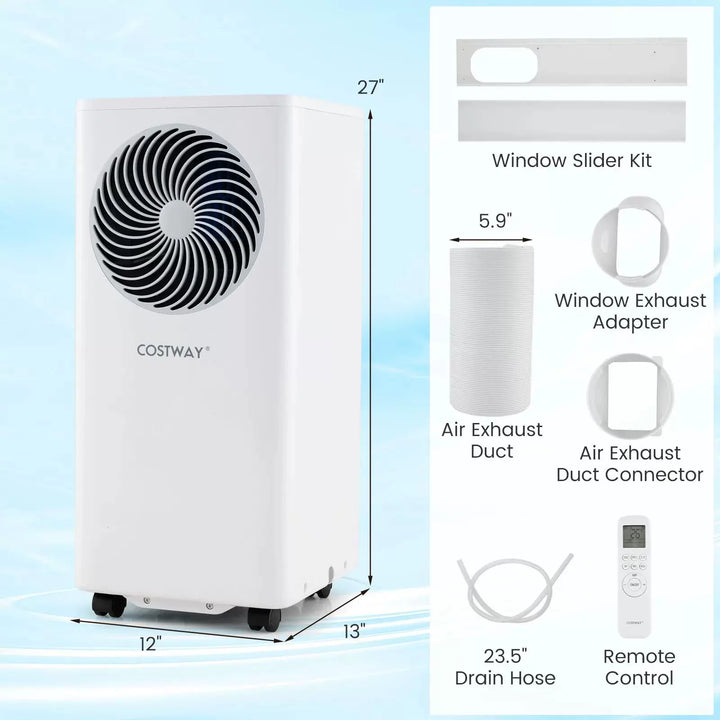 Unisex one size portable air conditioning tower with remote control digital thermostat dehumidifier Kalsten