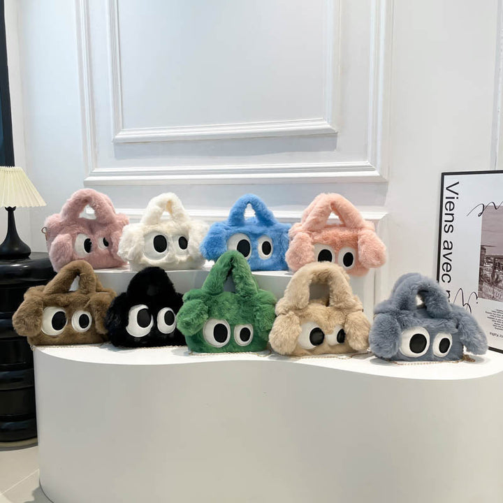 Cozy plush shoulder bag with ear application Kalsten