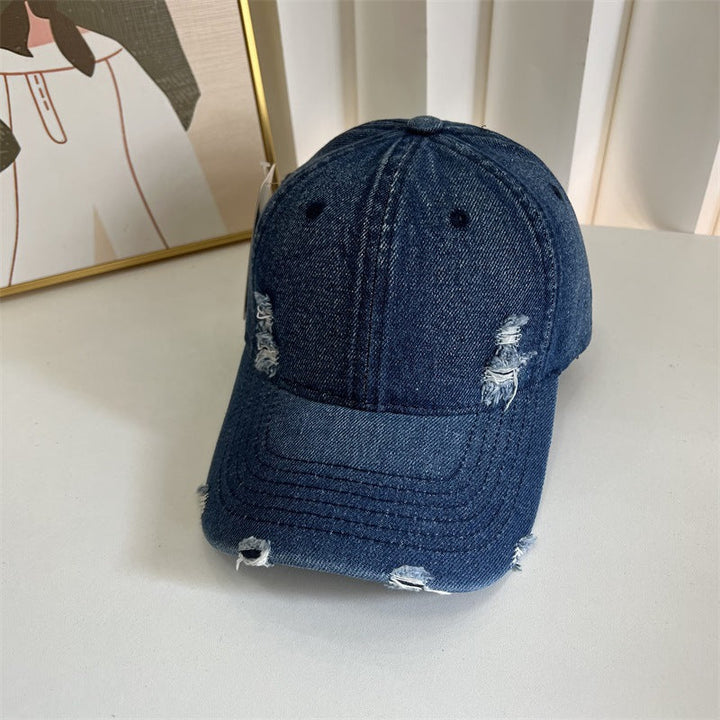 Women's Distressed Denim Baseball Cap Kalsten 1784083631