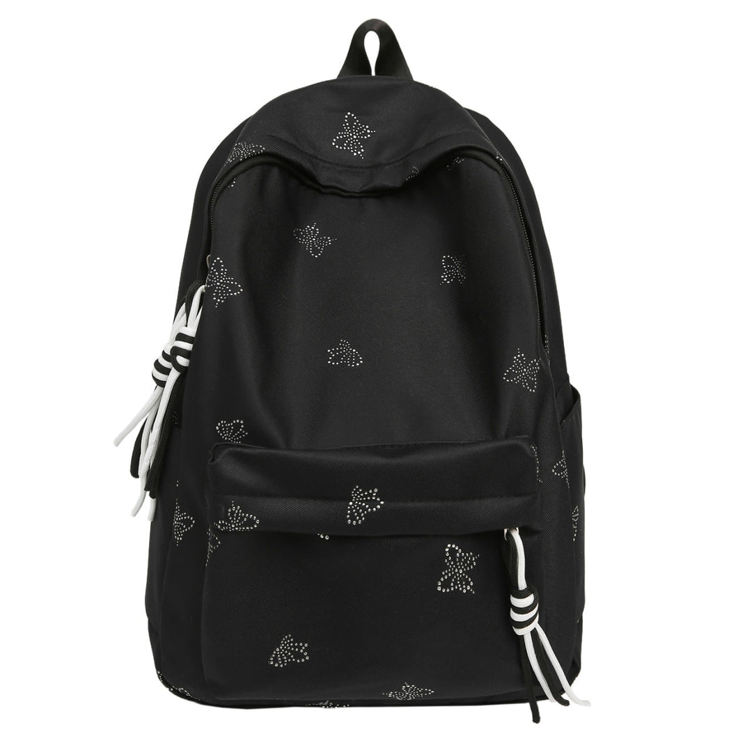 Butterfly Emblem Decorated Backpack Kalsten