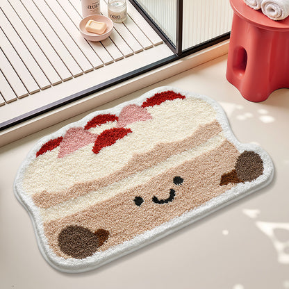 Cute Tomato-Shaped Bath Mat Acalora