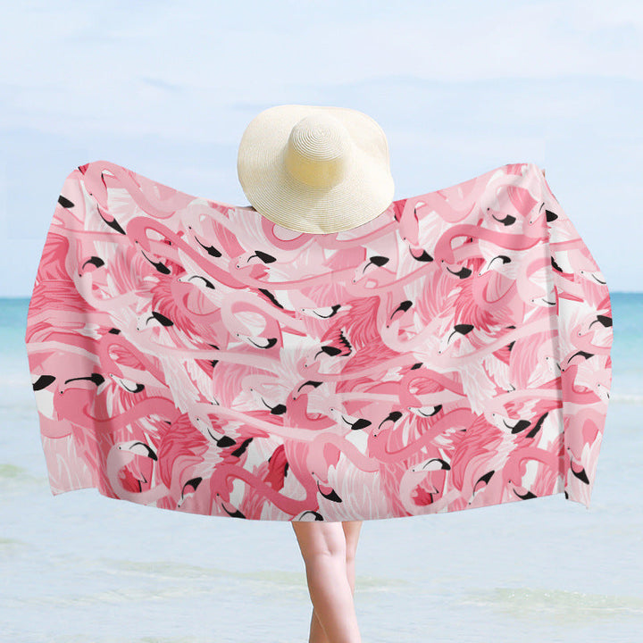 Luxury beach towel with dynamic wave design Kalsten