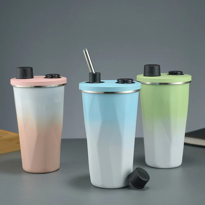 Women's insulated drinking bottle with practical press closure Kalsten