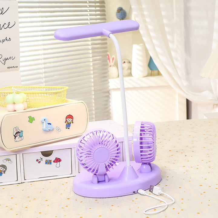 Ladies Multifunctional Table Lamp with Integrated Fans Kalsten