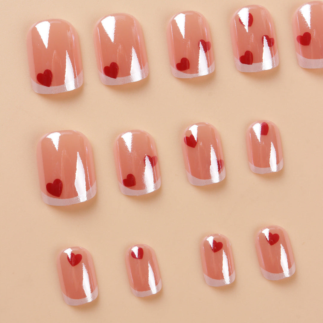 Heart-Embellished Nail Art Set Kalsten