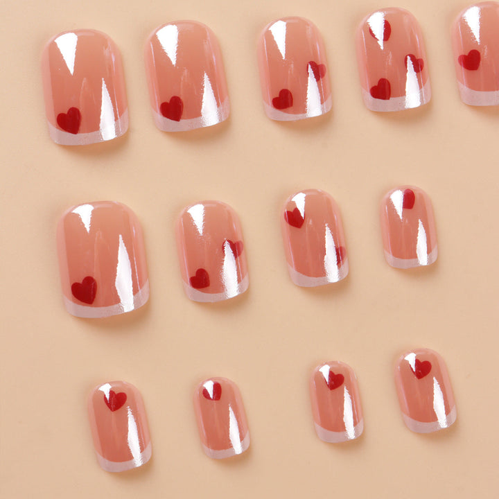 Heart-Embellished Nail Art Set Kalsten