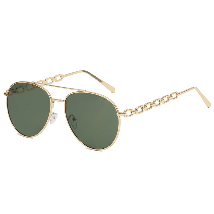 Women's Oversized Sunglasses with Fashionable Chain Frame Kalsten