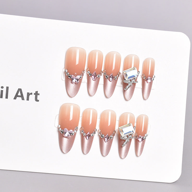 Artistic Nail Design with Decorative Elements Kalsten