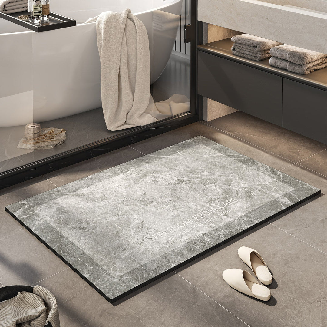 Inspirational Marble Bath Mat Kalsten