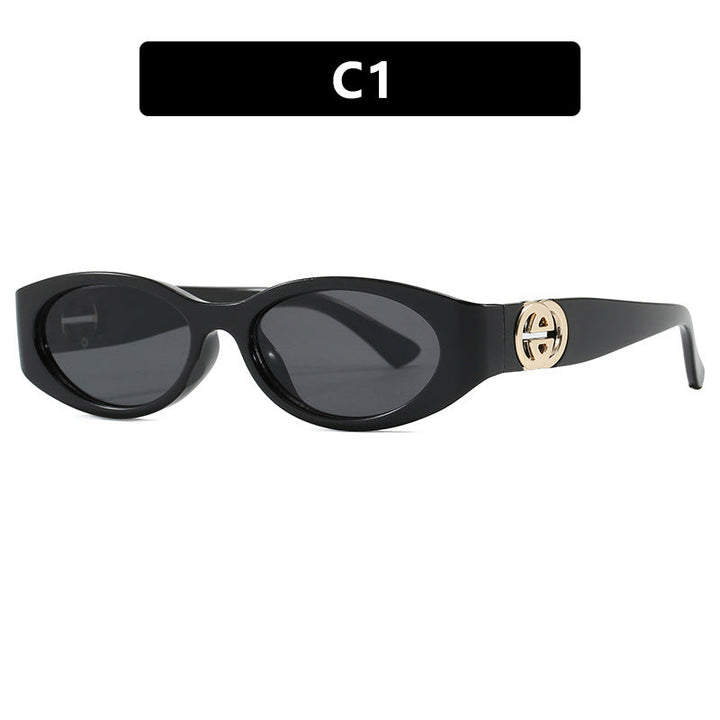 Women's fashionable cat-eye sunglasses with protective UV filter and luxurious accents Kalsten