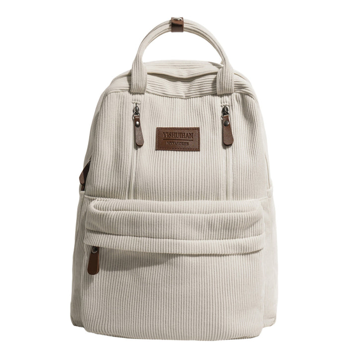Corduroy Textured School Backpack Kalsten