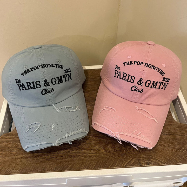 Men's Distressed Cotton Twill Baseball Cap Kalsten