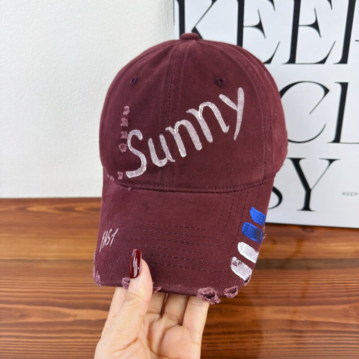 Women's Distressed Graphic Sun Cap Kalsten