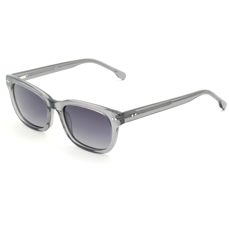 Women's trendy square sunglasses with transparent frame Kalsten