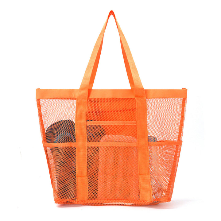 Spacious leisure beach bag made of mesh fabric Kalsten