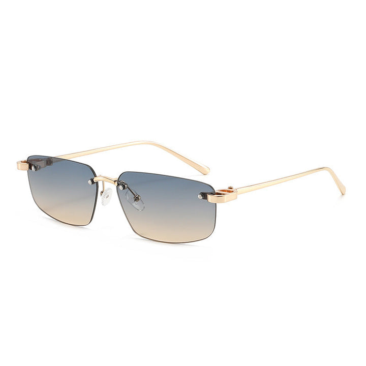 Ladies fashionable rectangular sunglasses with minimalist frame Kalsten