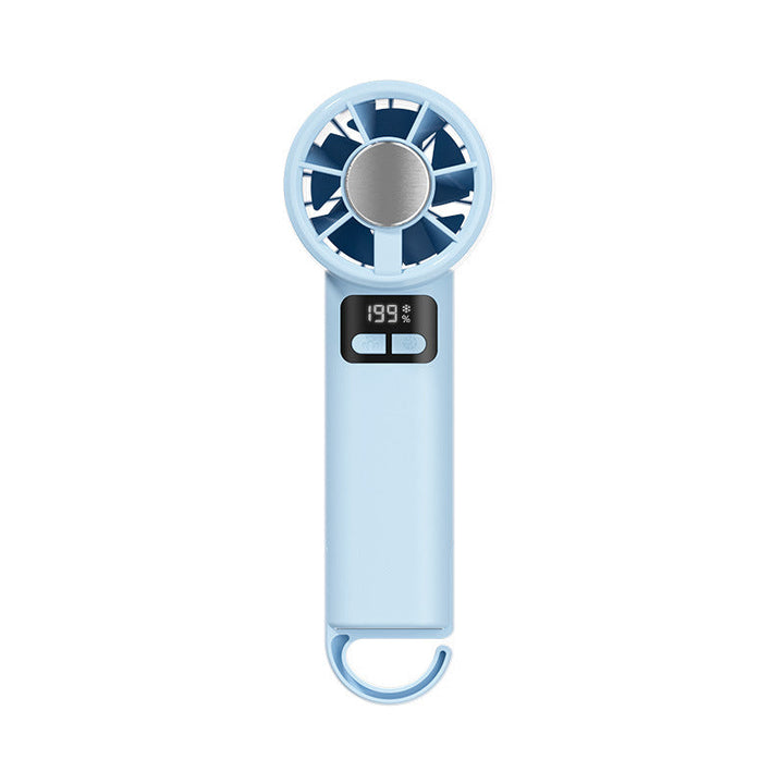 Ladies portable hand fan with temperature-controlled digital display Kalsten