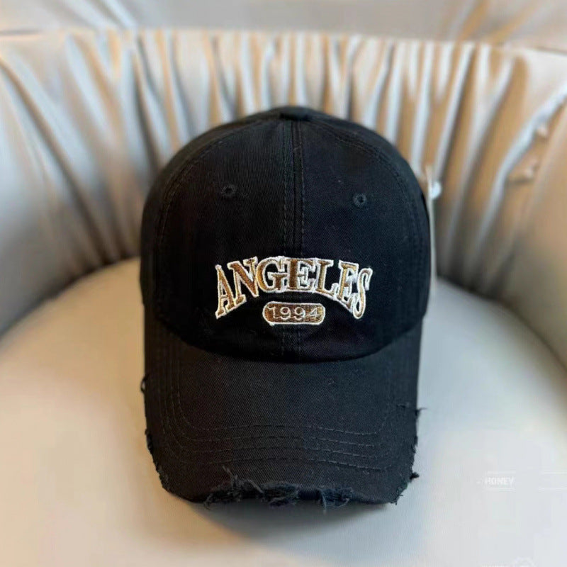 Women's Distressed Vintage-Style Adjustable Baseball Cap Kalsten