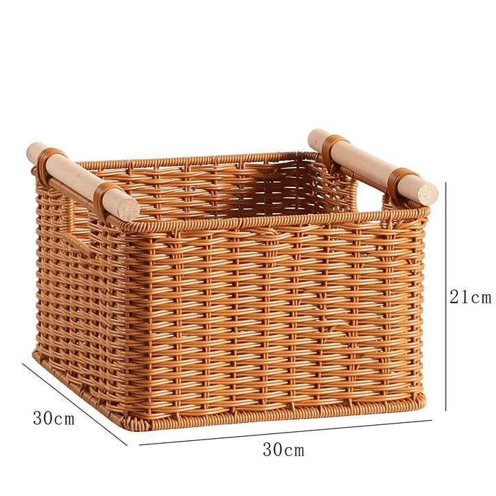 Decorative Woven Storage Basket with Handles Kalsten