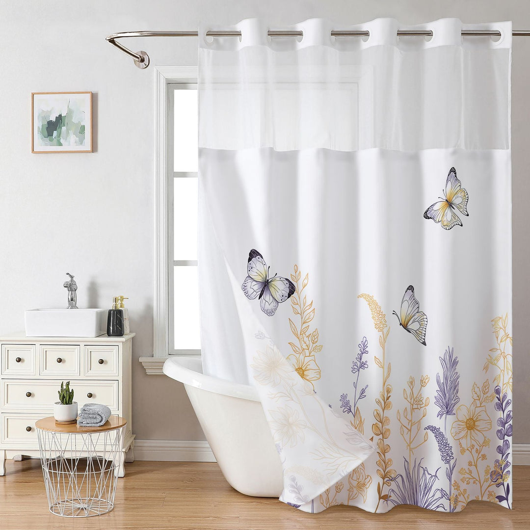 Elegant Butterfly Shower Curtain Kalsten