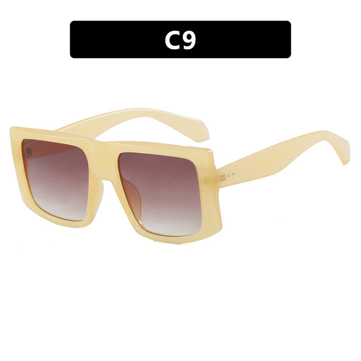 Women's square sunglasses with robust plastic frame and protective UV filter Kalsten