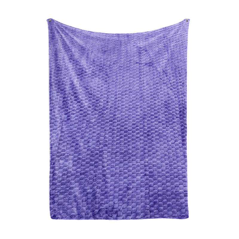 Ladies Cozy Microfiber Quick Change Blanket in Modern Checkered Pattern Kalsten