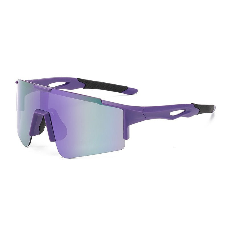 Unisex nan sporty polarizing bike sunglasses with a one-piece visor and non-slip temples Kalsten