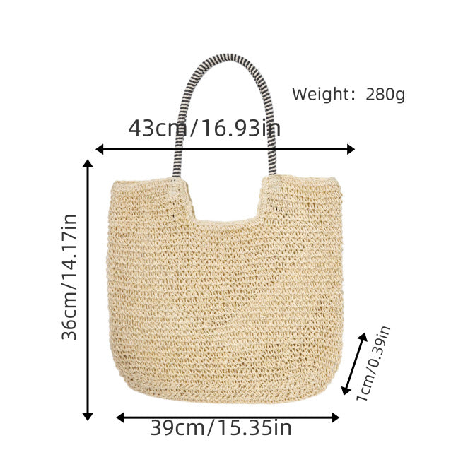 Large Braided Tote Bag Kalsten