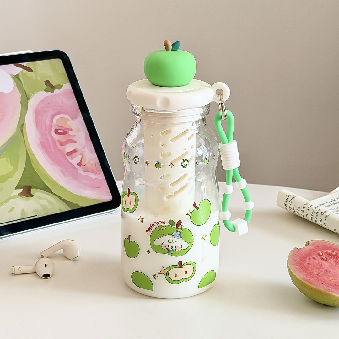 Women's Fruit Infuser Bottle with Practical Spout Stop Kalsten
