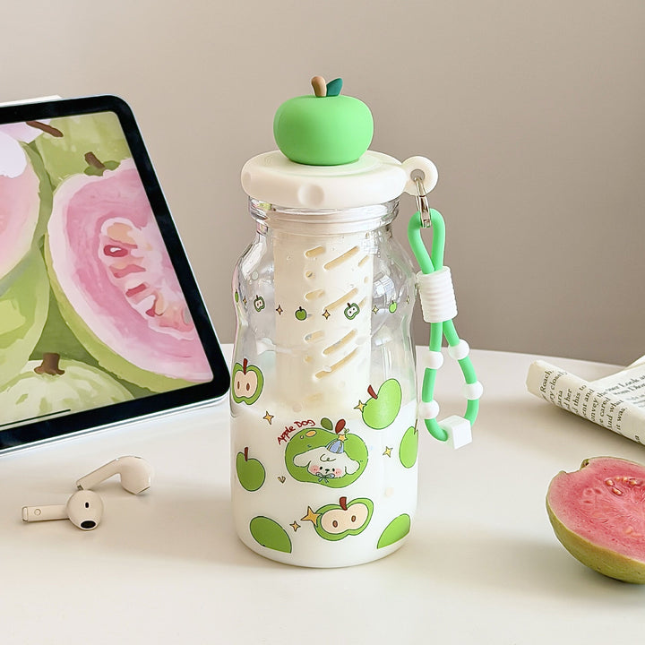 Women's Fruit Infuser Bottle with Practical Spout Stop Kalsten