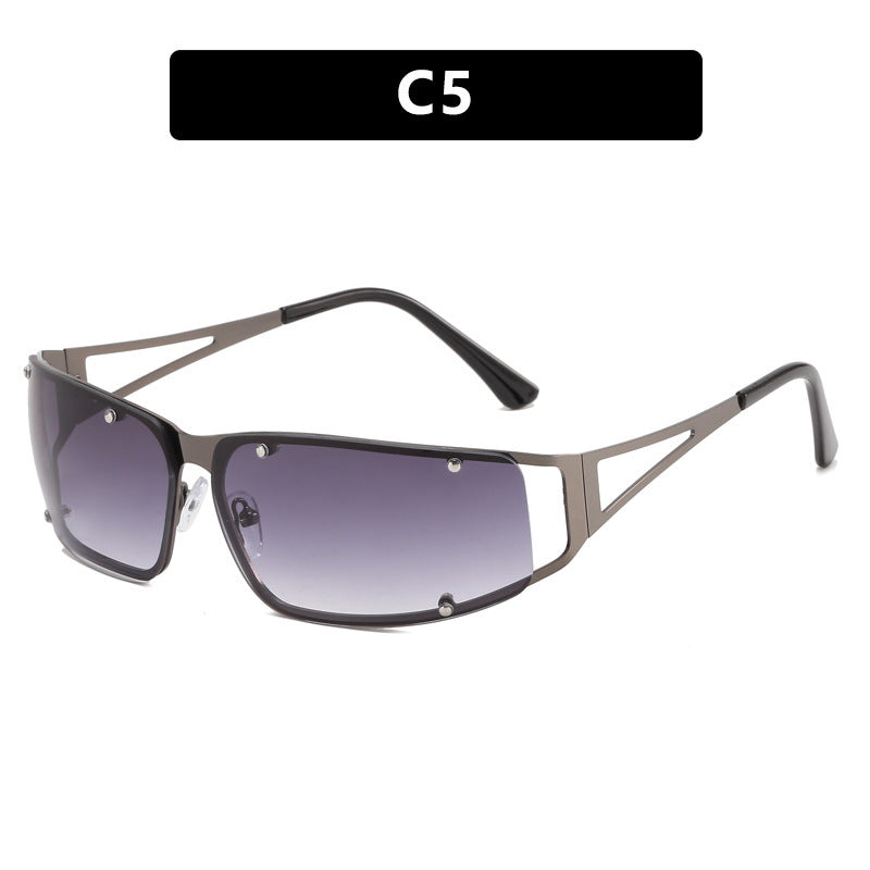 Women's fashionable sunglasses with futuristic design and exquisite metal frame Kalsten