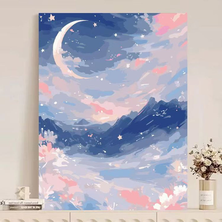 Abstract Mountain Landscape Canvas Art Kalsten