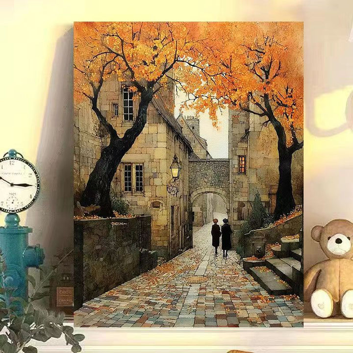 Vintage European Landscape Canvas Art Print Kalsten