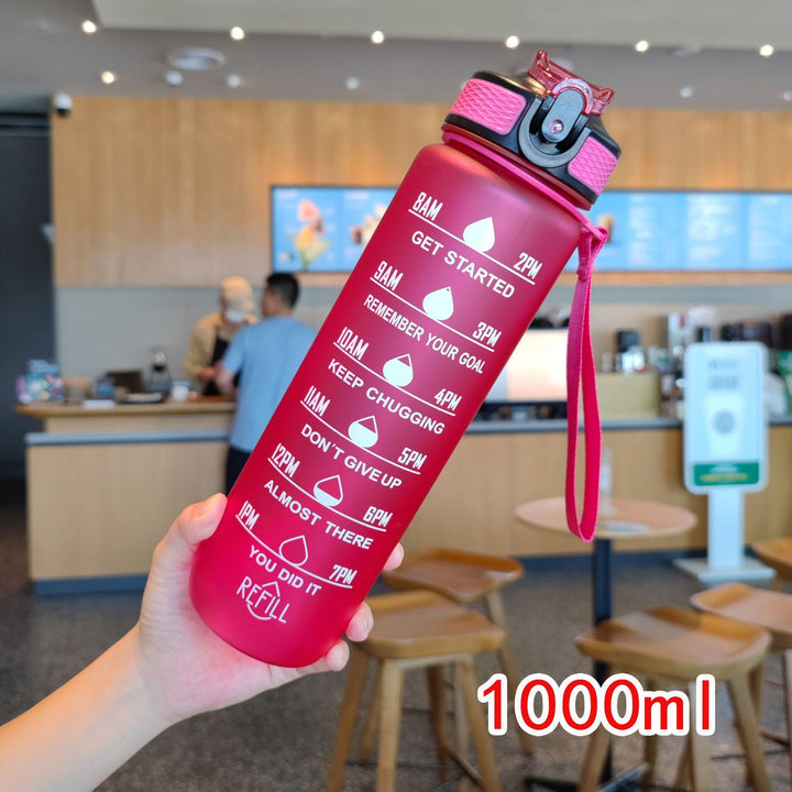 Ladies motivating water bottle with time markings Kalsten