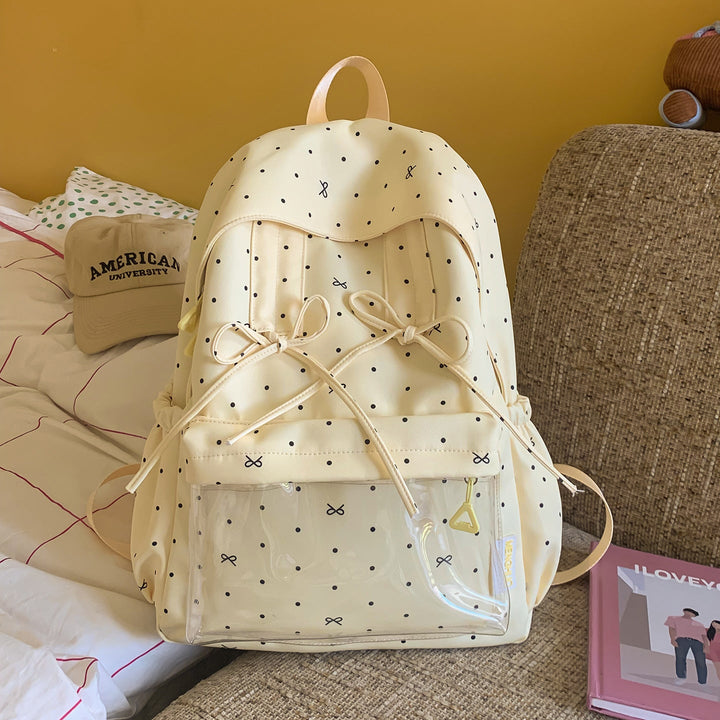 Stylish Polka Dot Pattern Backpack Kalsten