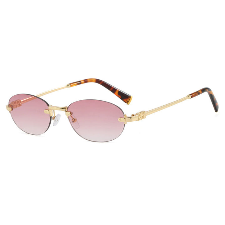 Women's fashion sunglasses with oval frame and elegant accents Kalsten