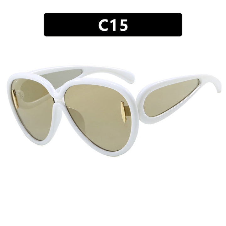 Women extravagant sunglasses in creative design Kalsten